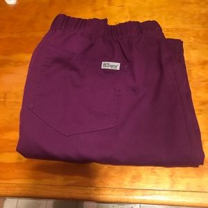Greys anatomy purple scrub pants